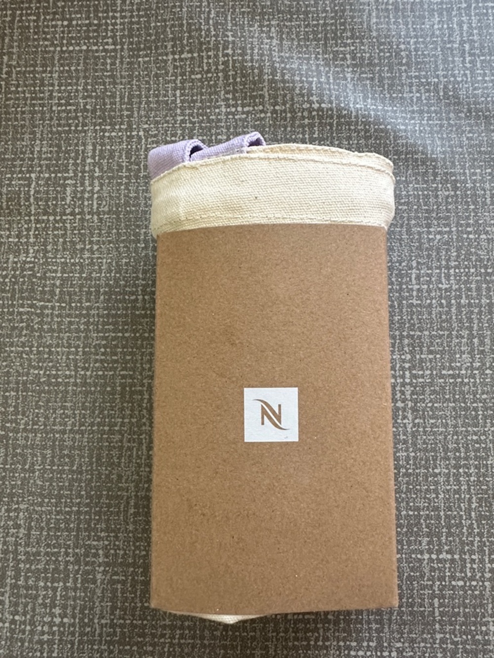 Nespresso Beige and Lavender Cup Sleeve NWT - Picture 5 of 8